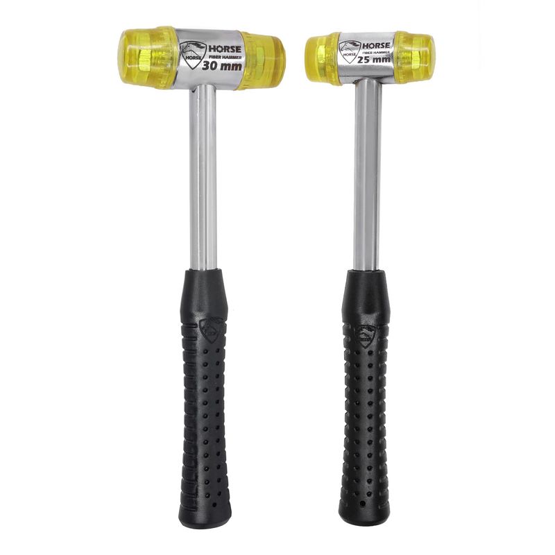 چکش فیبر هورس مدل mma 2530mm hr وزن 650 گرم مجموعه 2 عددی